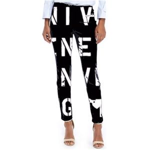 Skinny Stretch Slim Cut Pant ZIP Pocket Art